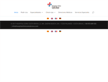 Tablet Screenshot of hospitalcliniccostabrava.com